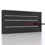 Планкен для забора 190 mm RAL 9005 – покрытие матовое, толщина 0,45 мм в Ярославле  | фото 3